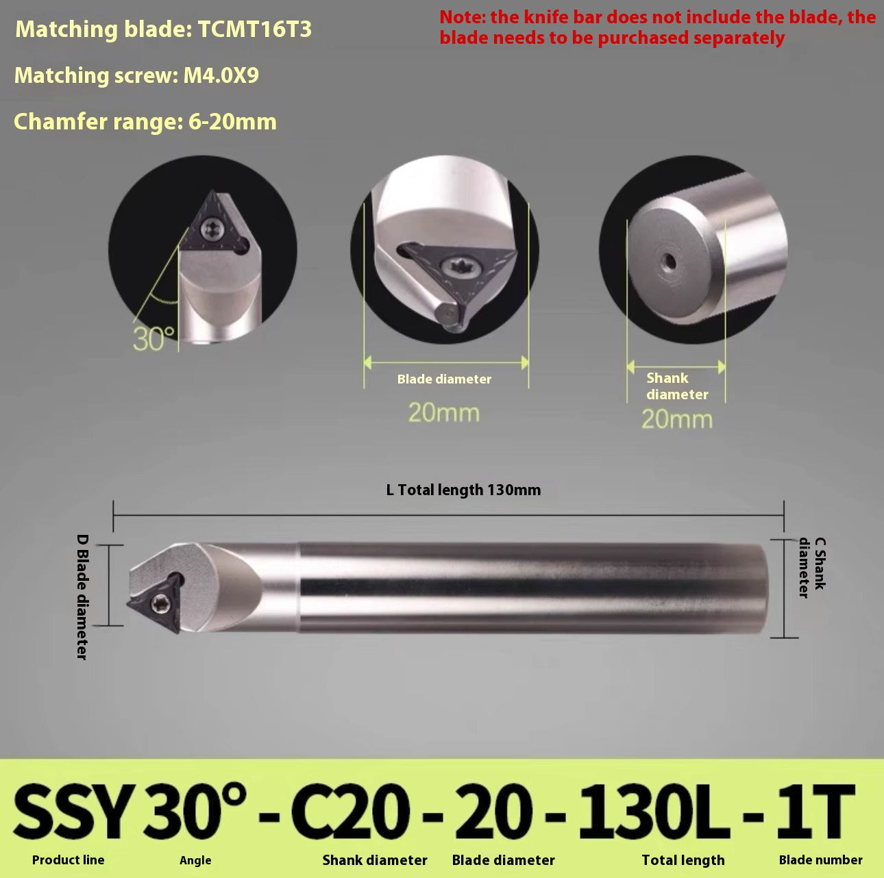1144-Shedding type fixed-point chamfering cutter 30 degree 45 degree 60 degree chamfering cutter bar SSK/SSP/TCM/SSY/SSO/SSH Shandong Denso Pricision Tools Co.,Ltd.